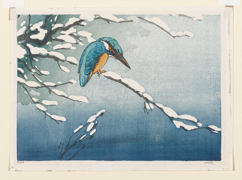 Kingfisher in Winter, Allen W. Seaby, before 1932