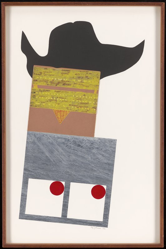Hat with Red Eyes, Ray Johnson, 1966
