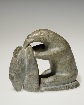 Bear eating seal, c. 1970