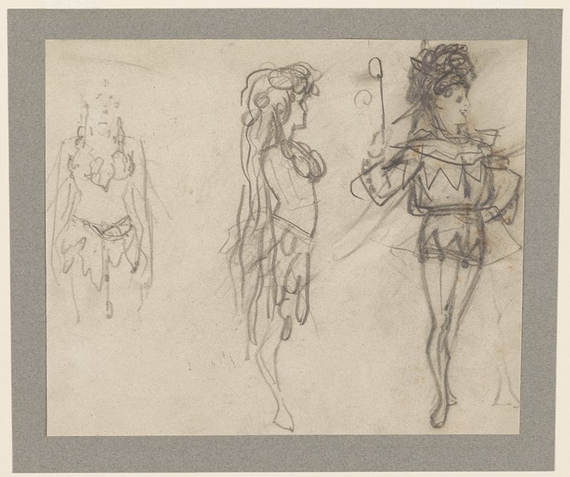 Three Figures, Alfred Grévin, 19th century