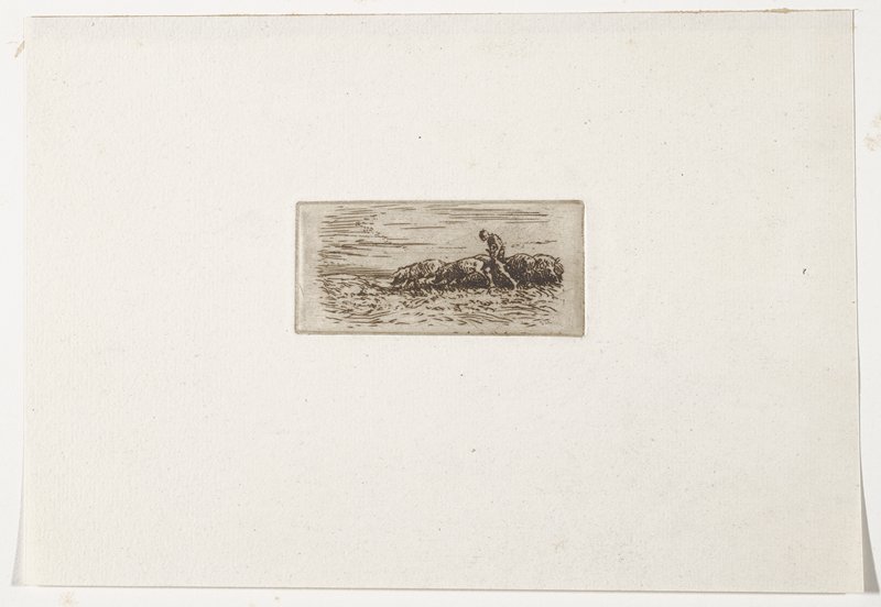 Swineherd, Charles-Émile Jacque, c. 1870