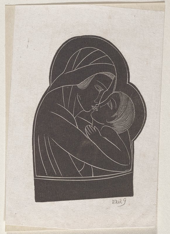 Madonna and Child for Statuette, Eric Gill, 1923