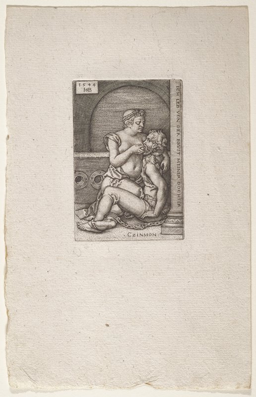 Cimon and Pero, Sebald Beham, 1544