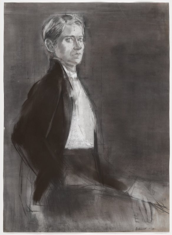 Self-portrait in Black Sweater II, Peri Schwartz, 1988