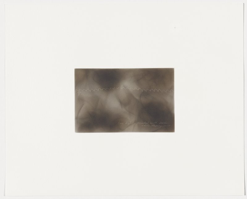 Ear lightly touched with feather while sleeping, 1877, Plate 35 from The First Time, The Heart (A Portrait of Life 1854-1913), Dario Robleto, 2017