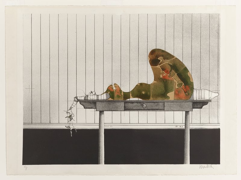 Madame est servie (Madame is served or the meal is served), Paul Wunderlich, 1968