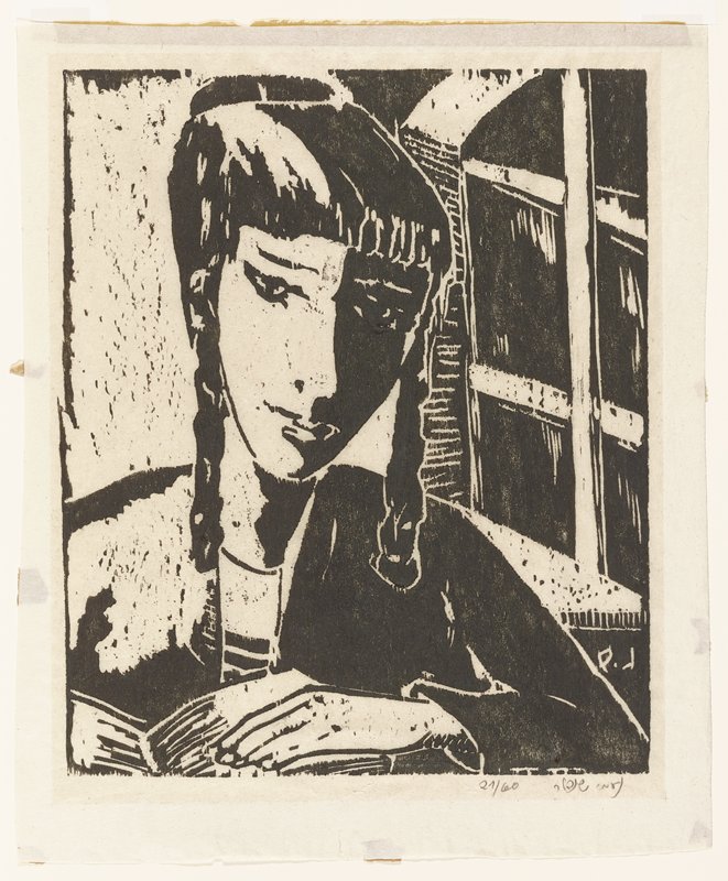 Boy Reading, Naomi Schindler, 2nd half of the 20th century