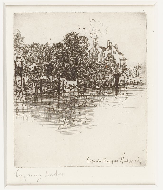 Shepperton, Francis Seymour Haden, 1864