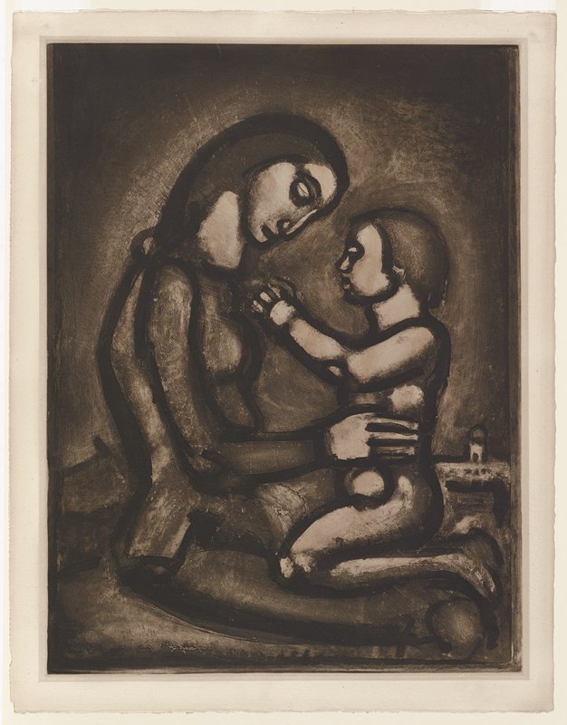 War, Hated by Mothers (Woman and Child), Жорж Руо, 1927 (издание 1948)