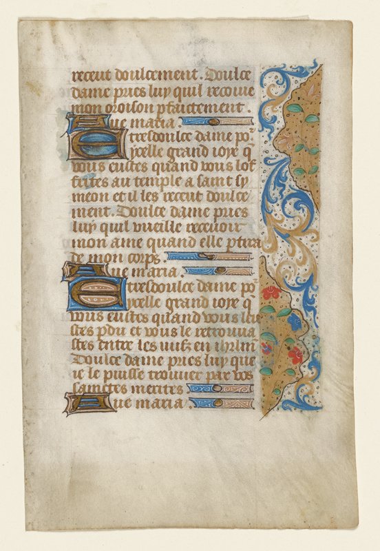 Ave Maria, France, 15th century