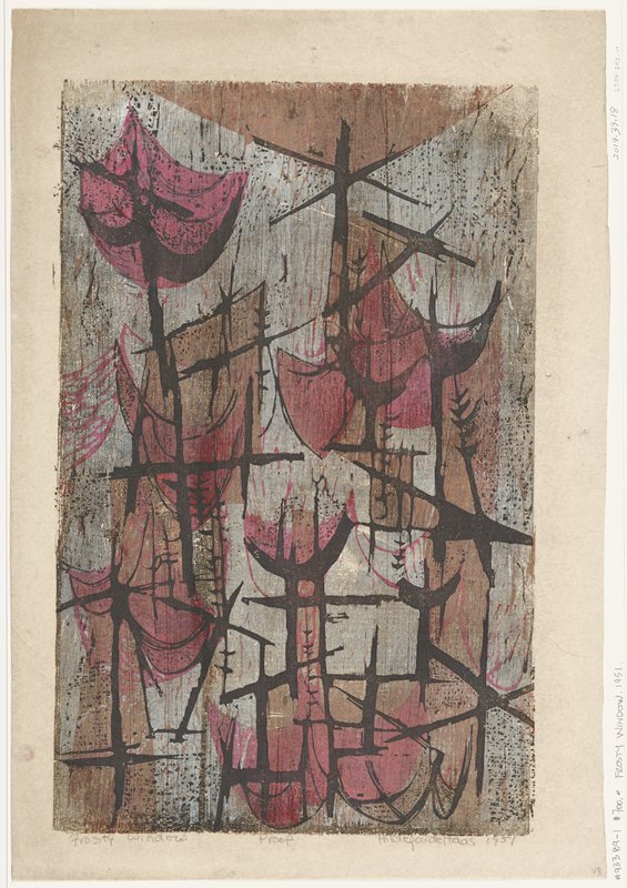 Frosty Window, Hildegarde Haas, 1951