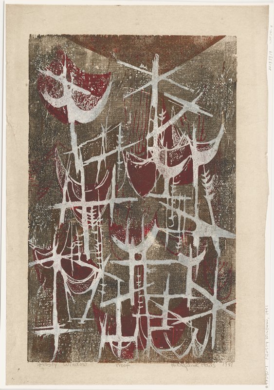 Frosty Window, Hildegarde Haas, 1951