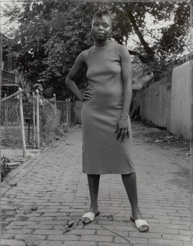 A Young Woman Between Carrolburg Place and Half Street, Washington, DC, Dawoud Bey, 1989