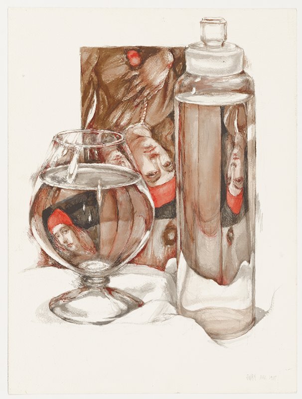 Still Life with Portrait and Vessels of Water, Barbara Swan, August 1987