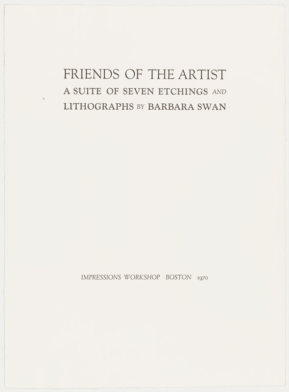 Title Page, Barbara Swan, 1970