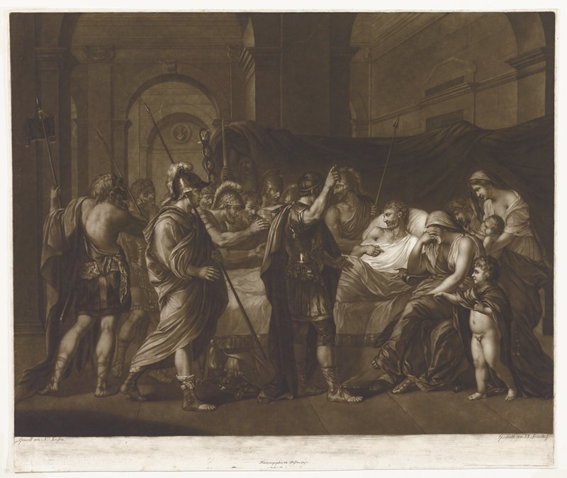 Der Tod des Germanicus (The Death of Germanicus), Johann Joseph Freidhoff, 1797