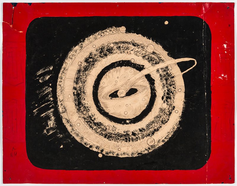 God (recto); Vision (verso), Prophet Royal Robertson, 1979