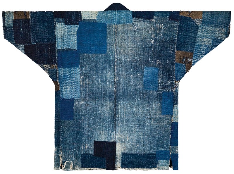 襤褸パッチワークのショートコート　　japan vintage boro VINTAGE BORO PATCHWORK Blazer – KUON Tokyo