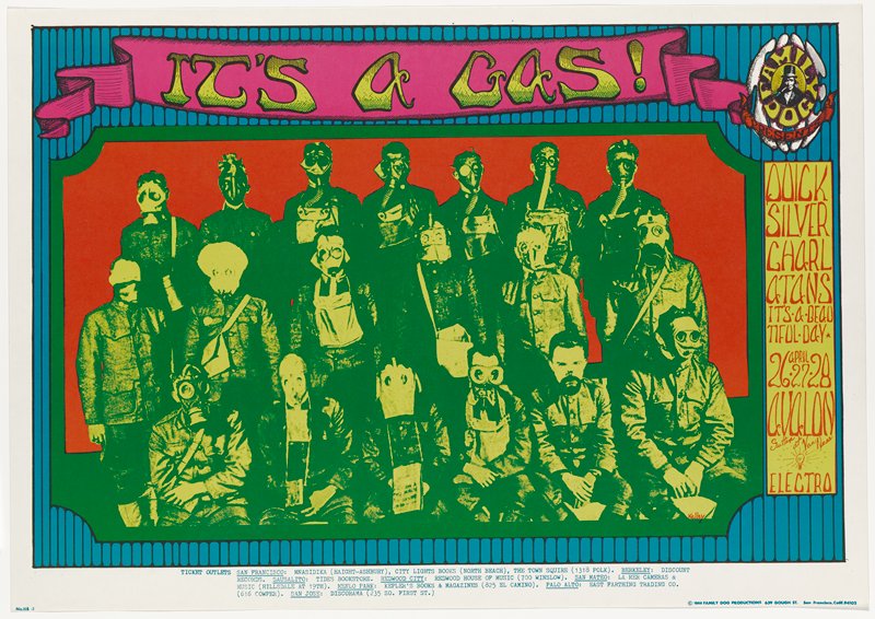Quicksilver, Charlatans, It's A Beautiful Day, Avalon Ballroom, April 26-28, 1968, Alton Kelley, 1968
