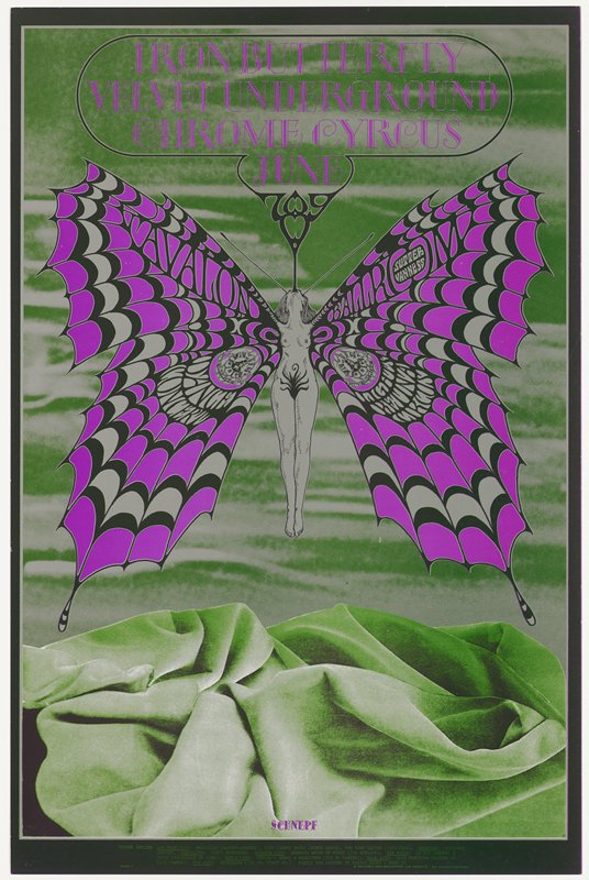 Iron Butterfly, Velvet Underground, Chrome Cyrcus, Avalon Ballroom, June 7-9, 1968, Bob Schnepf, 1968