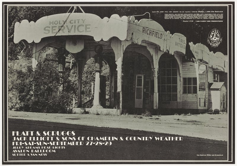 Flatt and Scruggs, Jack Elliott, Sons of Champlin, Country Weather, Avalon Ballroom, September 27-29, 1968, Wes Wilson, 1968