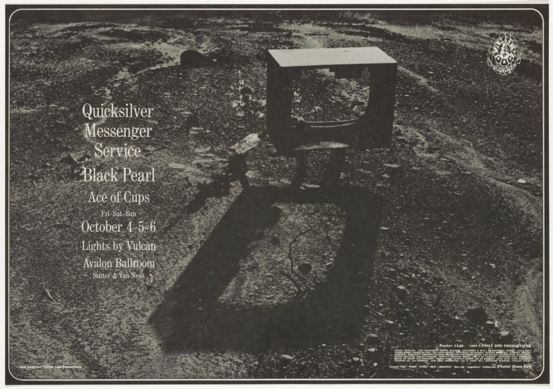 Quicksilver Messenger Service, Black Pearl, Ace of Cups, Avalon Ballroom, October 4-6, 1968, Wes Wilson, 1968