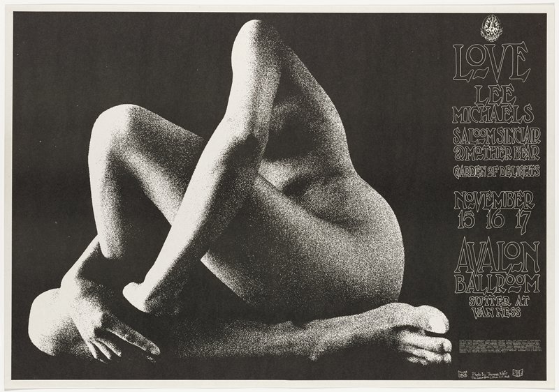 Love, Lee Michaels, Saloom Sinclair and Mother Bear, Garden of Delights, Avalon Ballroom, November 15-17, 1968, Thomas Weir, 1968