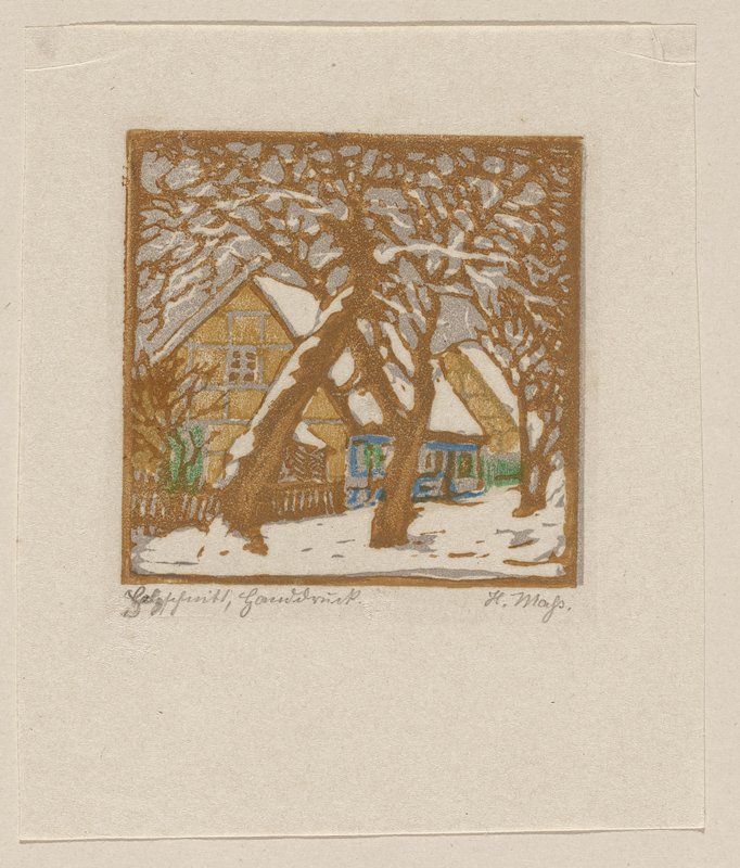 Farmhouse in the Snow, Helene Mass, c. 1920