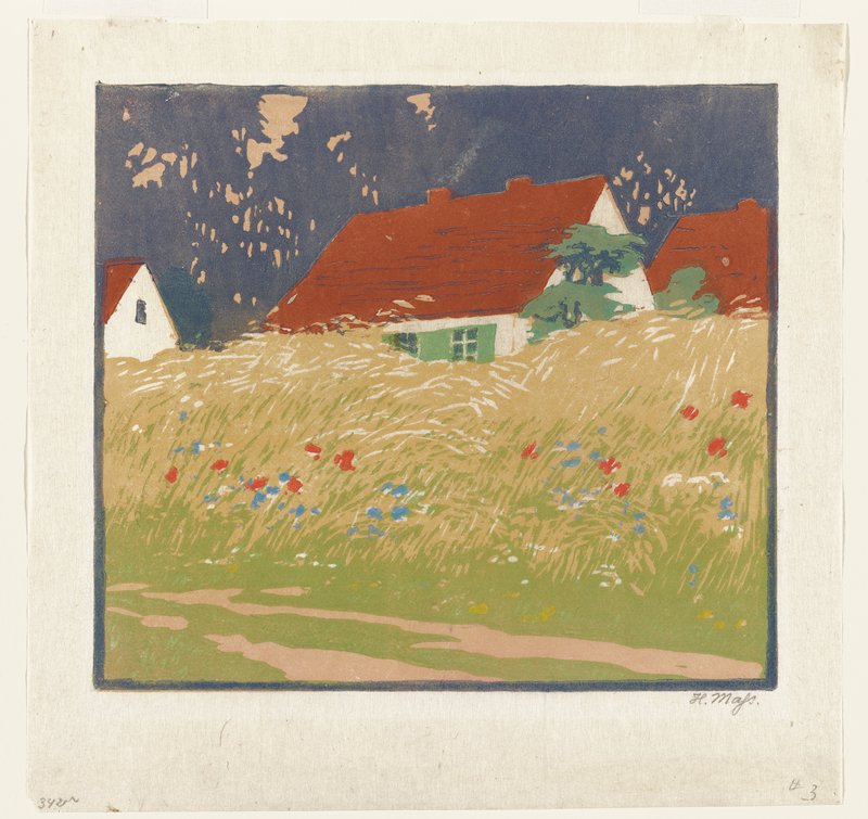 Bungalow with Flowers, Helene Mass, c. 1920