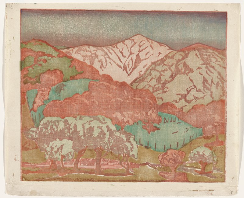 California Hills (variant proof), Anders Gustave Aldrin, c. 1935