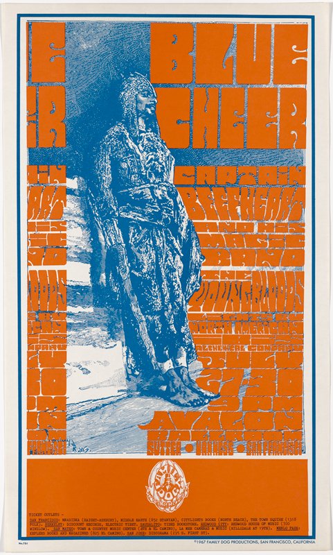 Blue Cheer, Captain Beefheart and his Magic Band, The Youngbloods, Avalon Ballroom, July 27-30, 1967, Tom Glass, 1967