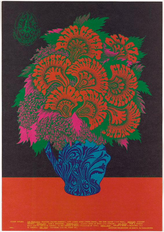 Blue Cheer, Lee Michaels, Clifton Chenier, Avalon Ballroom, October 6-8, 1967, Victor Moscoso, 1967