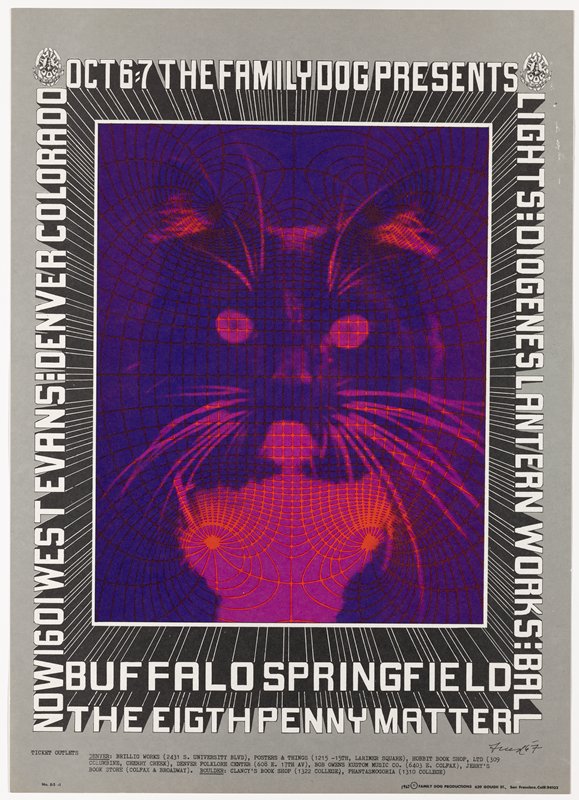 Buffalo Springfield, The Eighth Penny Matter, October 6-7, 1601 West Evens Street, Denver, Bob Fried, 1967