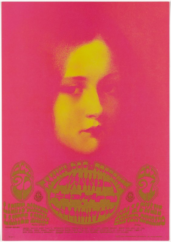 Canned Heat, Allmen Joy, 1601 West Evans Street, Denver, October 20-21, 1967, Alton Kelley, 1967