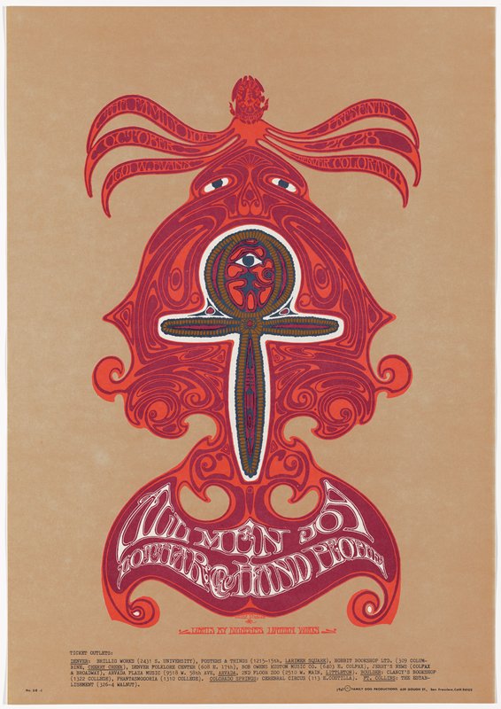 Allmen Joy, Lothar and the Hand People, 1601 West Evans Street, Denver, October 27-28, 1967, Alton Kelley, 1967
