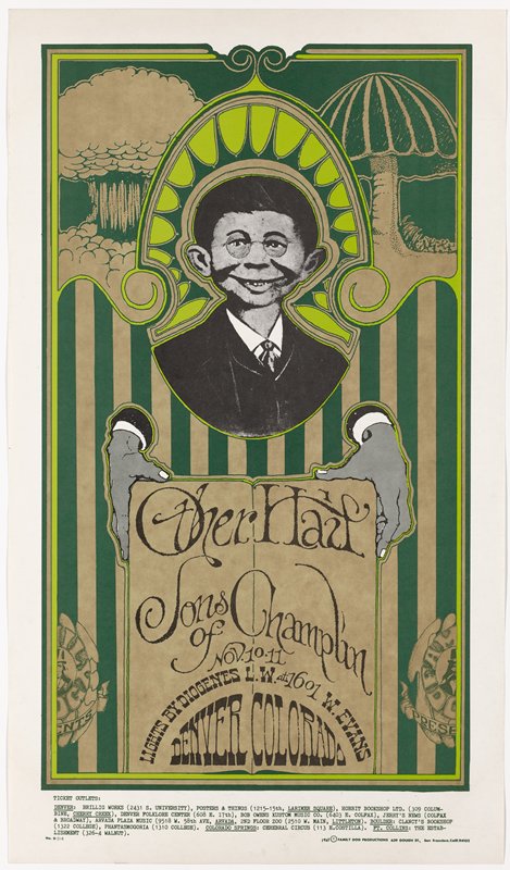 Other Half, Sons of Champlin, 1601 West Evans Street, Denver, November 10-11, 1967, Alton Kelley, 1967