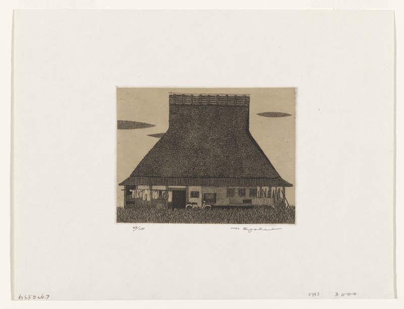 Thatched roof No. 7, Tanaka Ryōhei, 1969