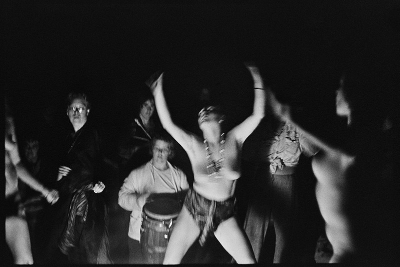 Night, Drumming and Fredom, WomanSpirit Gathering, Meadow Muska, 1975