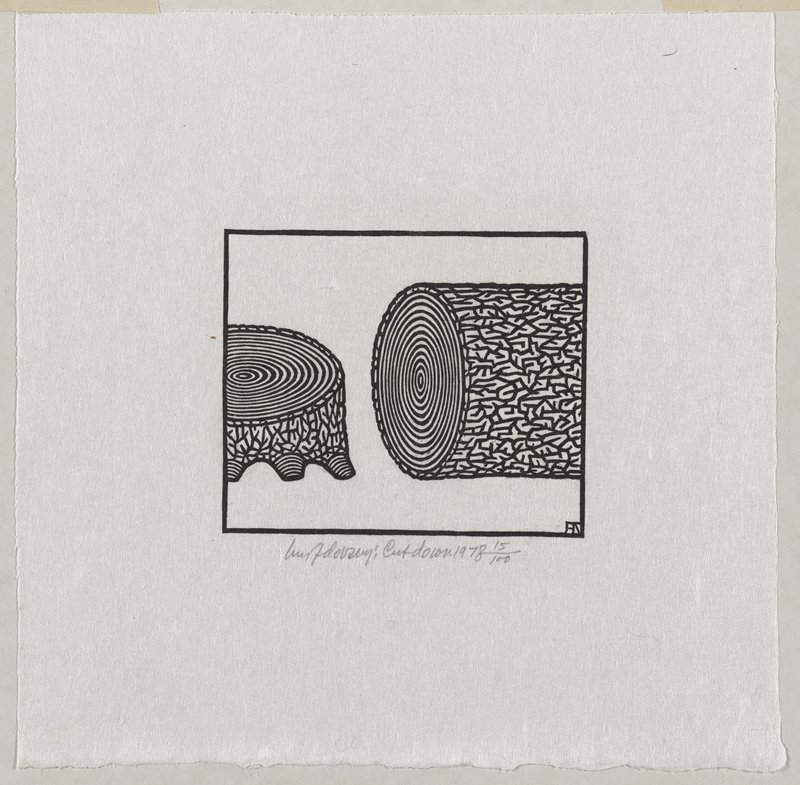 Cut down, Jacques Hnizdovsky, 1978