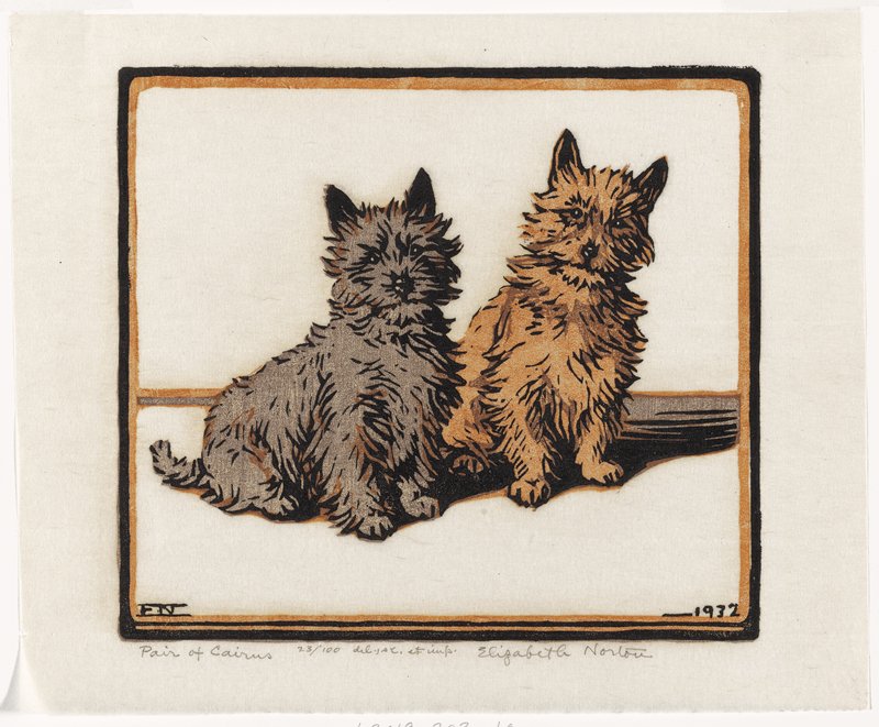 Pair of Cairns, Elizabeth Norton, 1932