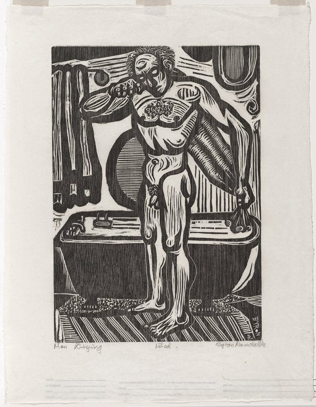 Man Drying, Byron Randall, 1968