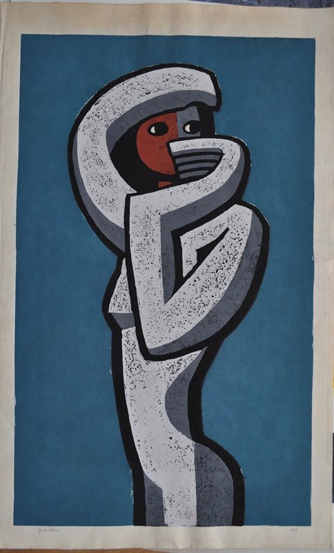 [Grey Figure Posing], Nakao Yoshitaka, 1959