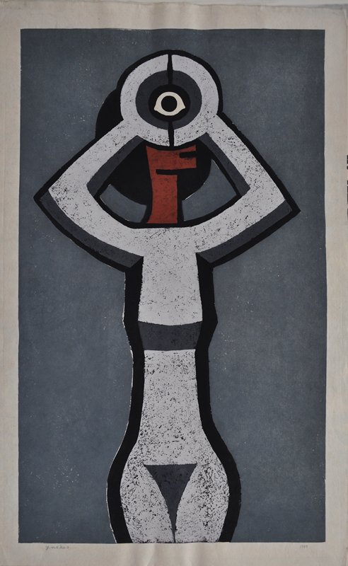 [Grey Figure Posing], Nakao Yoshitaka, 1959