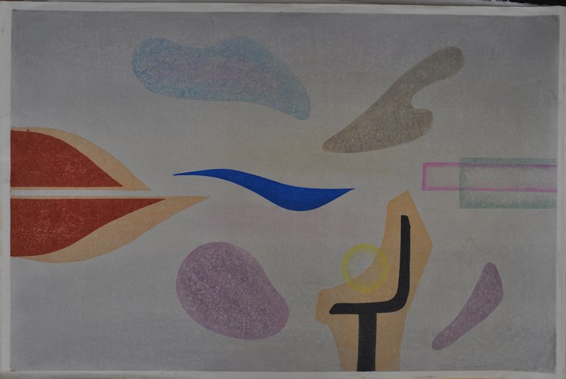 [abstracted pastel forms], Shinagawa Takumi, 20th century