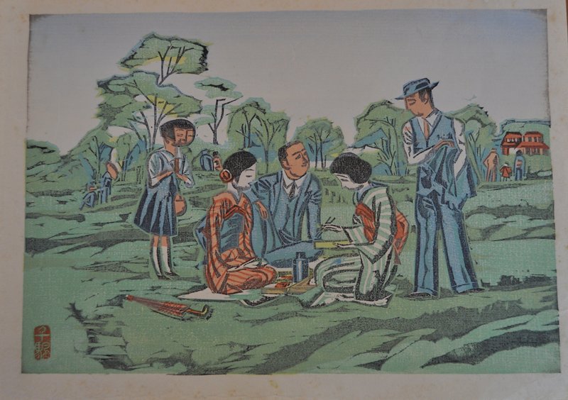 Picnic, Maekawa Senpan, mid 20th century