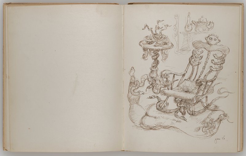 Sketchbook, Chaim Gross, 1945