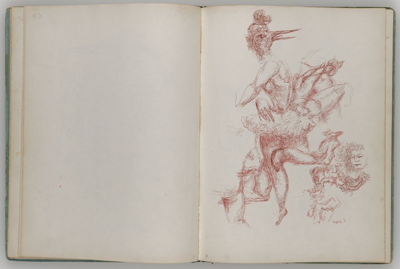 Sketchbook, Chaim Gross, 1946
