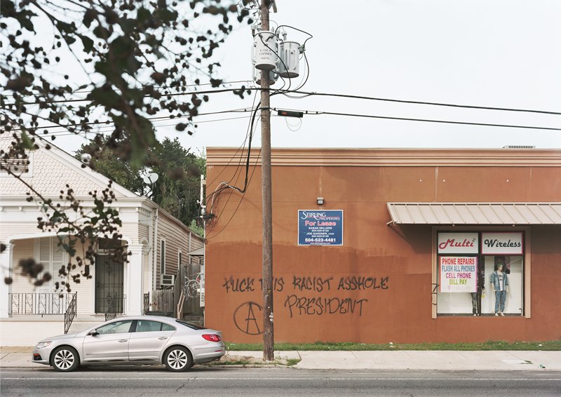 November 9, Graffiti, New Orleans, Louisiana, An-My Lê, 2015