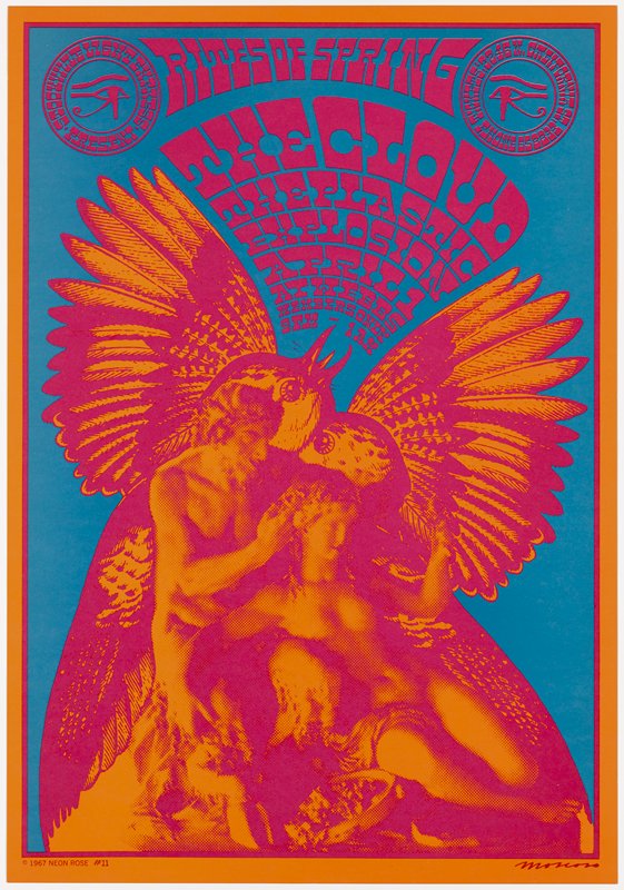 The Cloud, The Plastic Explosion, Webb's, April 1, 1967, Victor Moscoso, 1967
