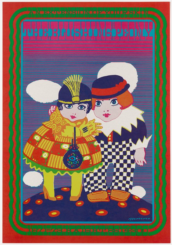 The Blushing Peony, Victor Moscoso, 1967